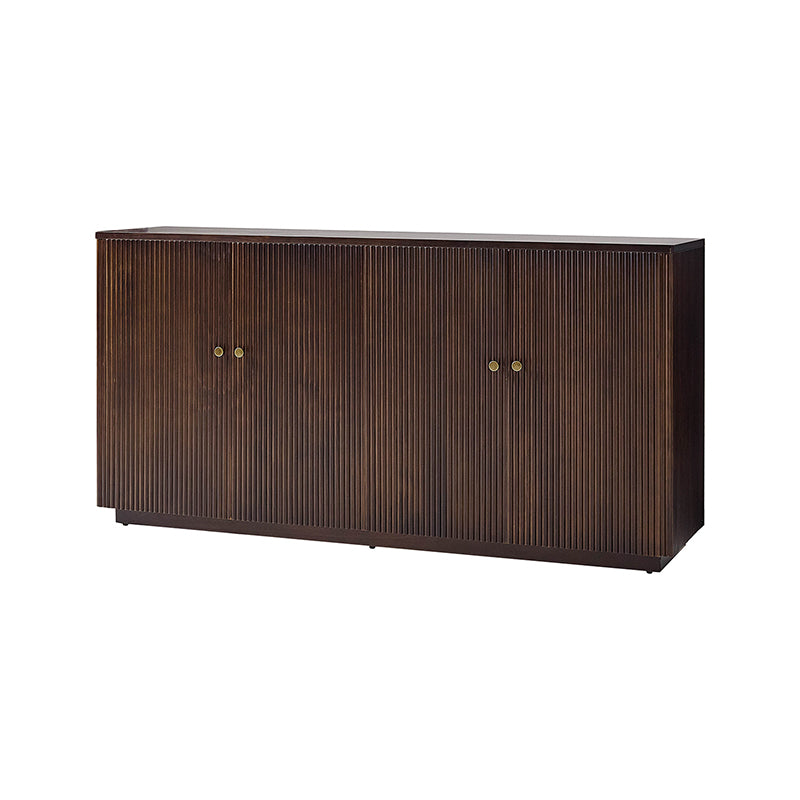 Mack Modern Fluted Solid Wood Sideboard with Elegant Storage Solution