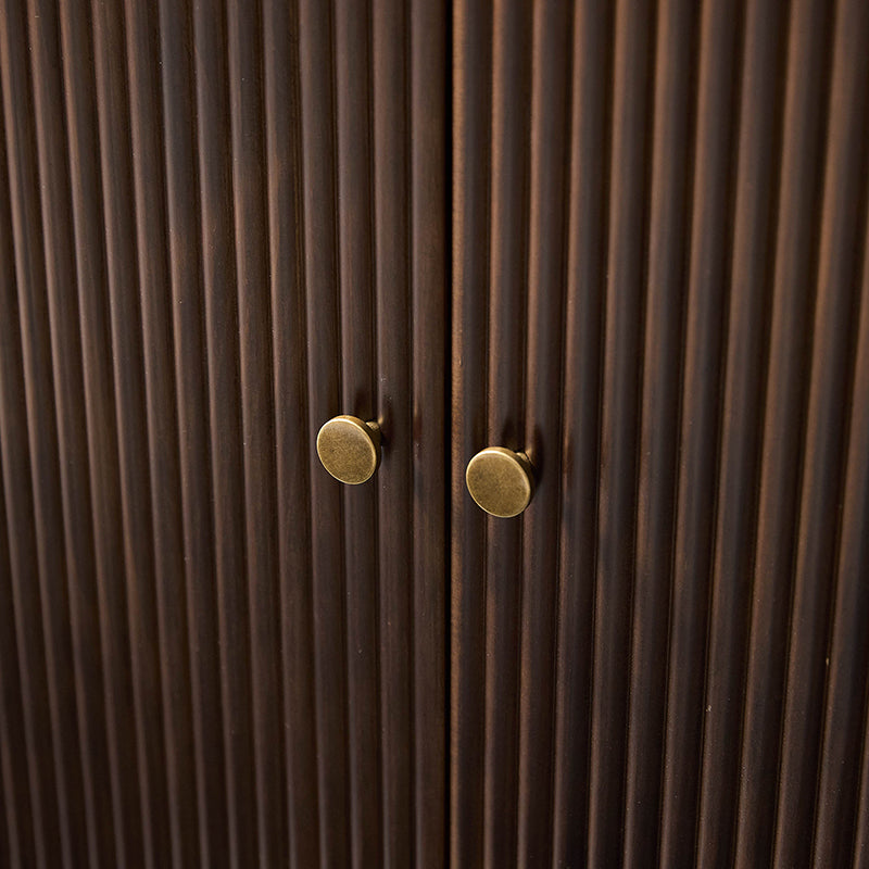 Mack Modern Fluted Solid Wood Sideboard with Elegant Storage Solution