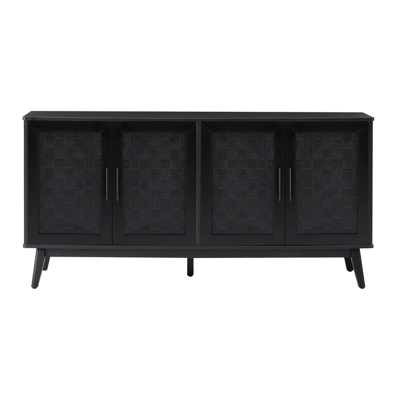 Horace 63" Wide Sideboard with Maple Veneer Woven Cabinet Doors