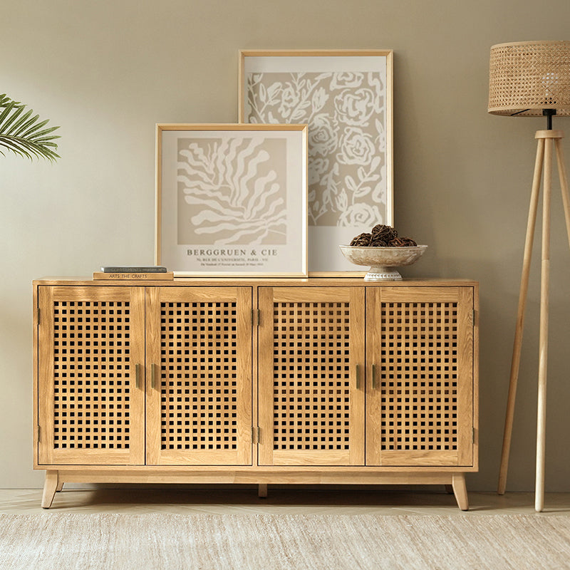 Dan 58" Wide Modern Sideboard with Eclectic Elements