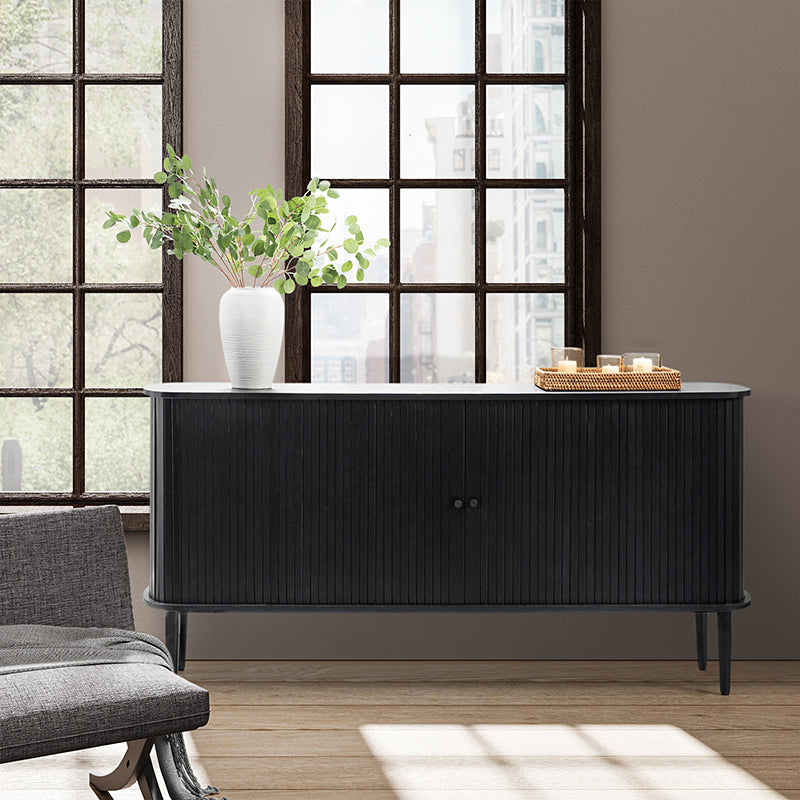 David 63"Wide Modern Sliding Door Sideboard