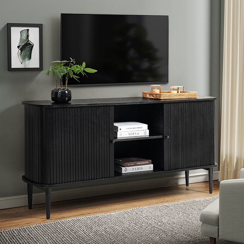 David 63"Wide Modern Sliding Door Sideboard