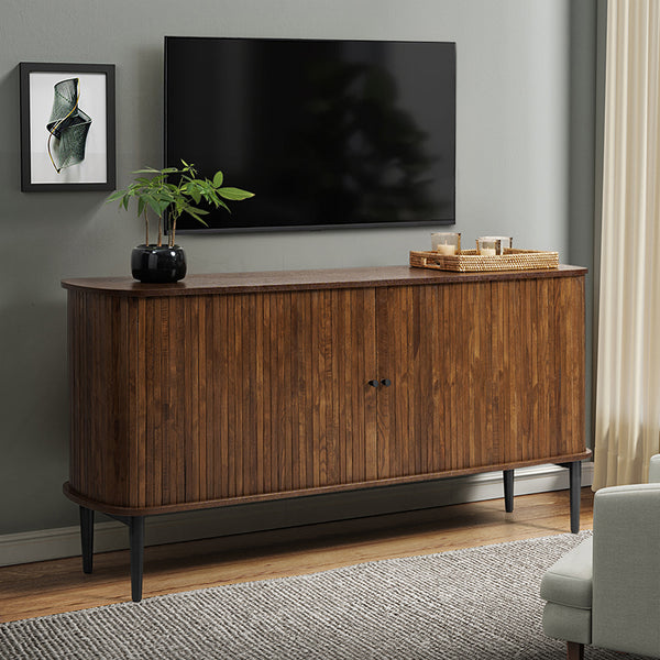 David 63"Wide Modern Sliding Door Sideboard