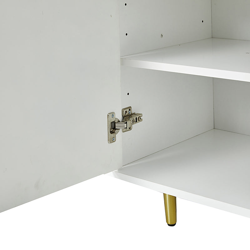 Modern Hexagonal Door Bruno 63" Wide Sideboard with Adjustable Shelves