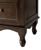 Antique-Inspired 4-Door Sideboard Cabinet - Decorative Drawer Illusion
