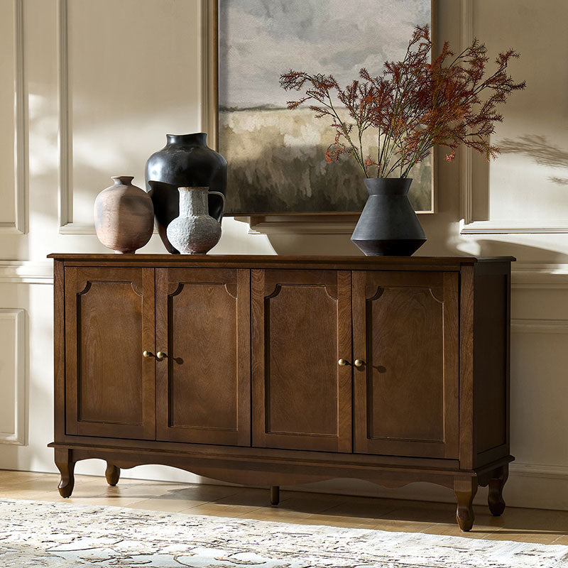 4-Door Vintage Sideboard with Storage & Media