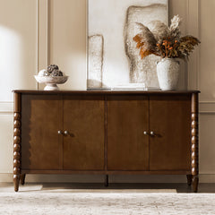 Daan 63" Wide 4-Door Sideboard Cabinet with Adjustable Shelves