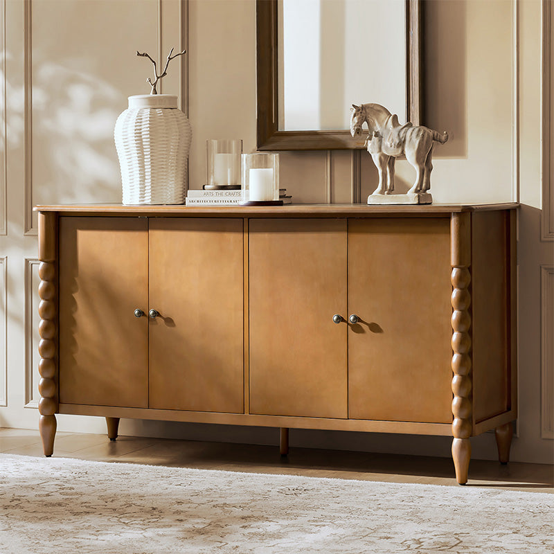 Daan 63" Wide 4-Door Sideboard Cabinet with Adjustable Shelves