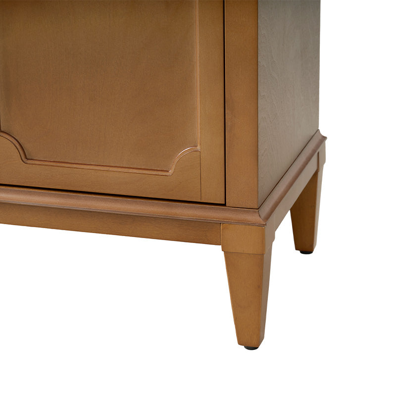 Jane Wood Veneer Sideboard with Adjustable Shelves, Available in 2-Door or 4-Door Options