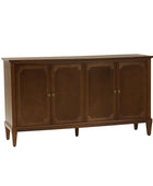 Jane Wood Veneer Sideboard with Adjustable Shelves, Available in 2-Door or 4-Door Options