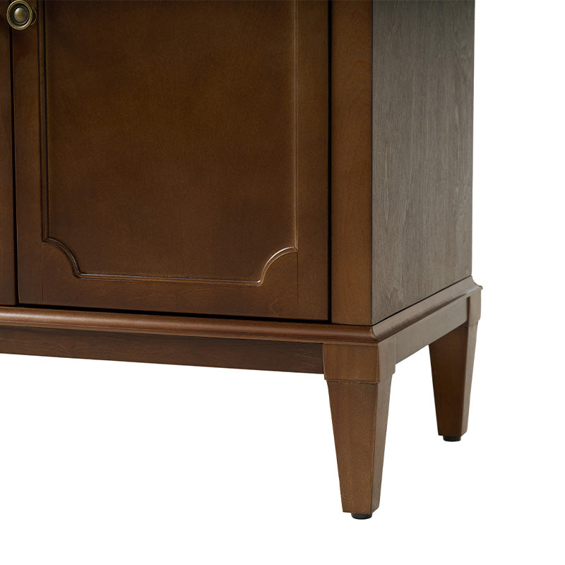 Jane Wood Veneer Sideboard with Adjustable Shelves, Available in 2-Door or 4-Door Options
