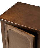 Jane Wood Veneer Sideboard with Adjustable Shelves, Available in 2-Door or 4-Door Options