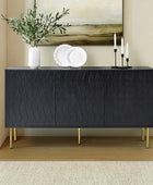 Jakob 3-Door Modern Sideboard with Adjustable Shelves