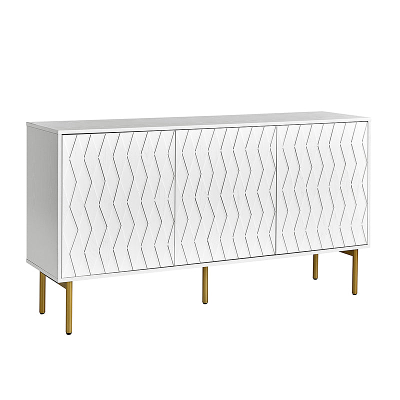 Jakob 3-Door Modern Sideboard with Adjustable Shelves