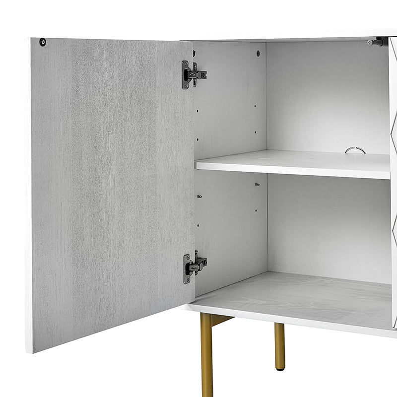 Jakob 3-Door Modern Sideboard with Adjustable Shelves