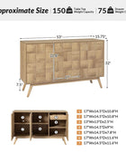 Werner Mid-century Modern Sideboard with Cable Management