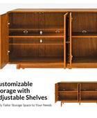 Alee 58 Inches Wide Mid-Century Modern 4-Door Sideboard With Adjustable Shelves
