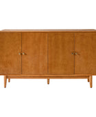 Alee 58 Inches Wide Mid-Century Modern 4-Door Sideboard With Adjustable Shelves