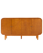 Alee 58 Inches Wide Mid-Century Modern 4-Door Sideboard With Adjustable Shelves