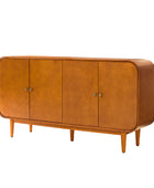 Alee 58 Inches Wide Mid-Century Modern 4-Door Sideboard With Adjustable Shelves