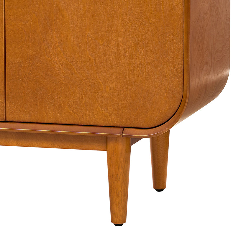 Alee 58 Inches Wide Mid-Century Modern 4-Door Sideboard With Adjustable Shelves