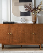 Alee 58 Inches Wide Mid-Century Modern 4-Door Sideboard With Adjustable Shelves