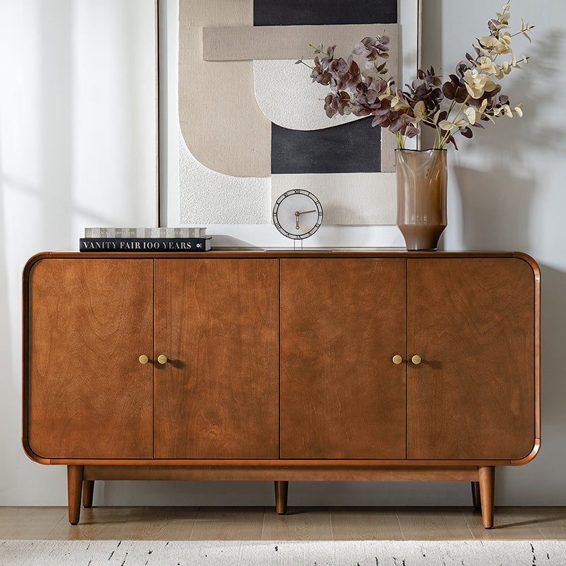 Alee 58 Inches Wide Mid-Century Modern 4-Door Sideboard With Adjustable Shelves