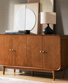 Alee 58 Inches Wide Mid-Century Modern 4-Door Sideboard With Adjustable Shelves