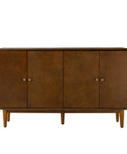 Alee 58 Inches Wide Mid-Century Modern 4-Door Sideboard With Adjustable Shelves