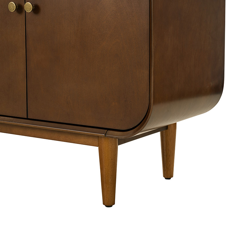 Alee 58 Inches Wide Mid-Century Modern 4-Door Sideboard With Adjustable Shelves