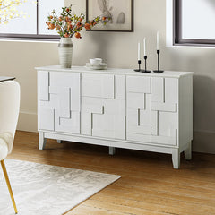 Veitin Modern 3-Door Sideboard with Adjustable Shelf