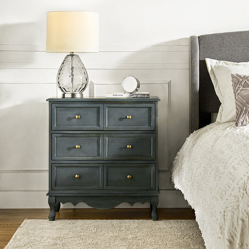 Galatea 30" Tall 3 - Drawer Nightstand With Charging Station