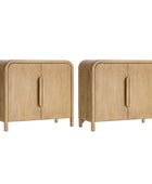 Vittorio Modern Accent Cabinet – Solid Wood Storage Console