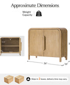 Vittorio Modern Accent Cabinet – Solid Wood Storage Console