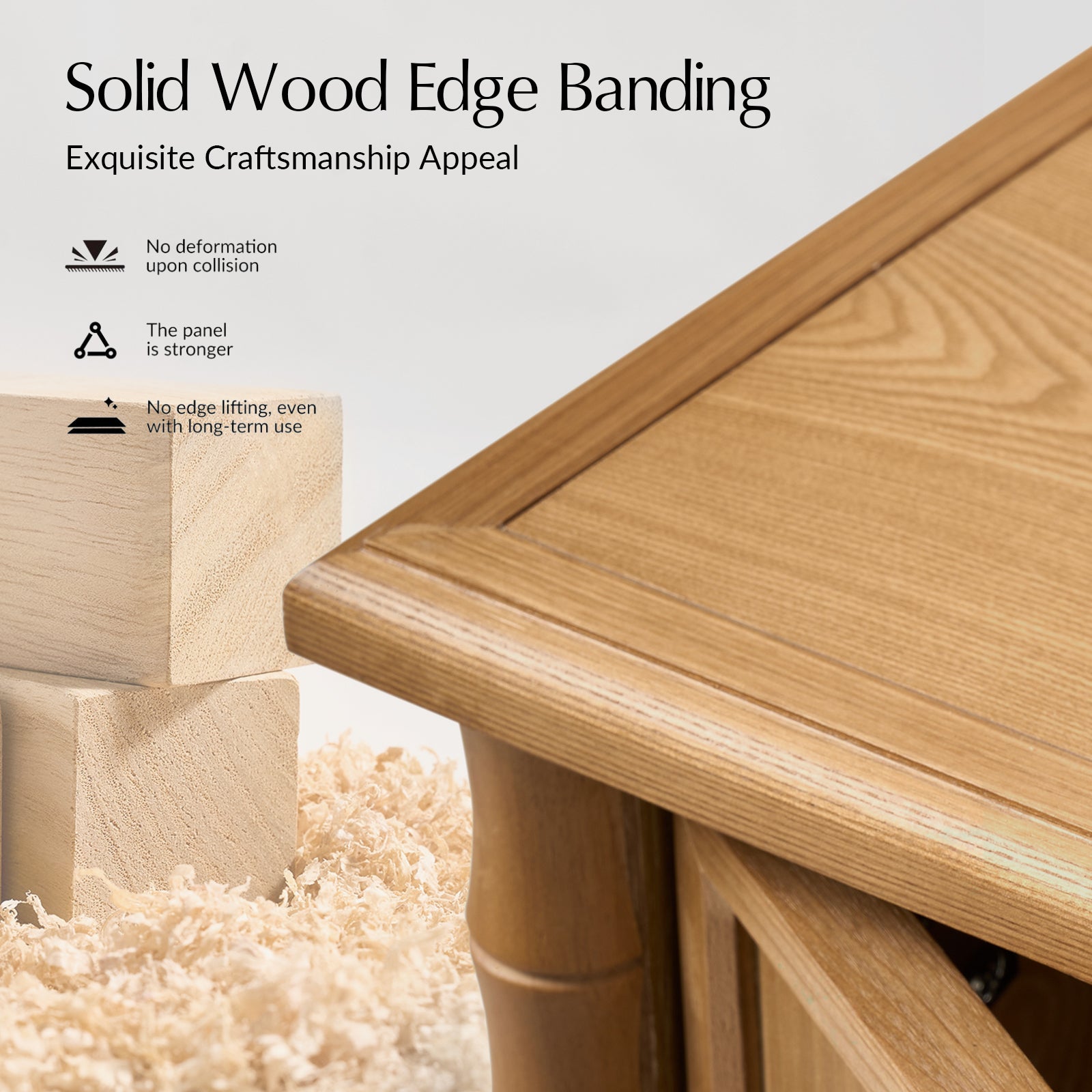 Deb 32" Wood Veneer Accent Cabinet with Adjustable Shelves, Modern Transitional Style