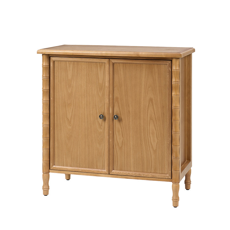 Deb 32" Wood Veneer Accent Cabinet with Adjustable Shelves, Modern Transitional Style