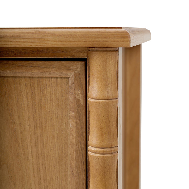 Deb 32" Wood Veneer Accent Cabinet with Adjustable Shelves, Modern Transitional Style