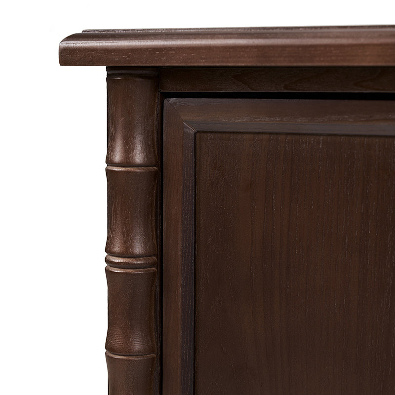 Deb 32" Wood Veneer Accent Cabinet with Adjustable Shelves, Modern Transitional Style