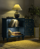 SCLS0965-cay-32-tall-2-door-accent-cabinet-with-built-in-led-light-BLU