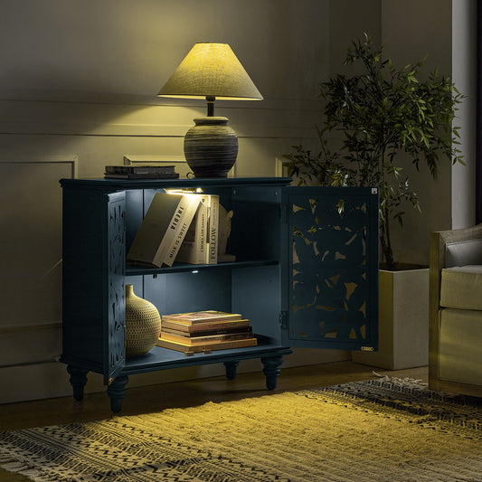 SCLS0965-cay-32-tall-2-door-accent-cabinet-with-built-in-led-light-BLU