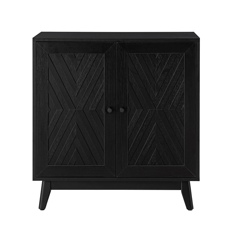 Livius 30" Tall 2-Door Mid-century Modern Accent Cabinet