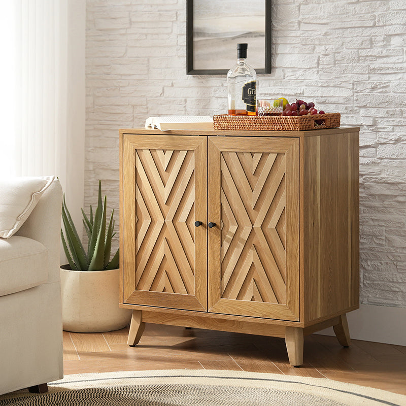 Livius 30" Tall 2-Door Mid-century Modern Accent Cabinet