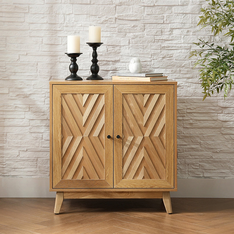 Livius 30" Tall 2-Door Mid-century Modern Accent Cabinet