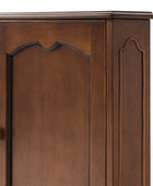 Hagen Traditional 2-Door Corner Cabinet – 30″ H Classic Wood Storage Cabinet with Decorative Molding