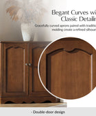 Hagen Traditional 2-Door Corner Cabinet – 30″ H Classic Wood Storage Cabinet with Decorative Molding