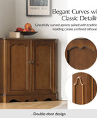 Hagen Traditional 2-Door Corner Cabinet – 30″ H Classic Wood Storage Cabinet with Decorative Molding