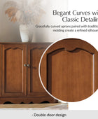 Hagen Traditional 2-Door Corner Cabinet – 30″ H Classic Wood Storage Cabinet with Decorative Molding