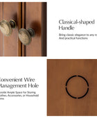 Hagen Traditional 2-Door Corner Cabinet – 30″ H Classic Wood Storage Cabinet with Decorative Molding