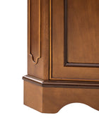 Hagen Traditional 2-Door Corner Cabinet – 30″ H Classic Wood Storage Cabinet with Decorative Molding