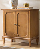 Jane Wood Veneer Sideboard with Adjustable Shelves, Available in 2-Door or 4-Door Options